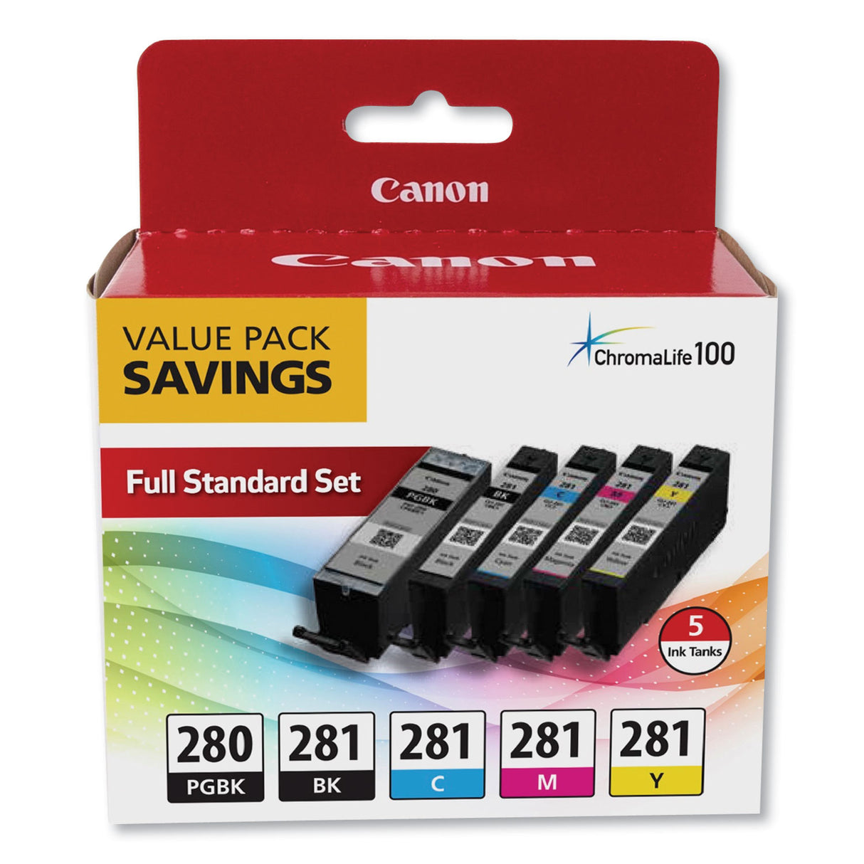 Canon 2075C006 (PGI-280; CLI-281) Ink, Black XL/Black/Cyan/Magenta/Yellow