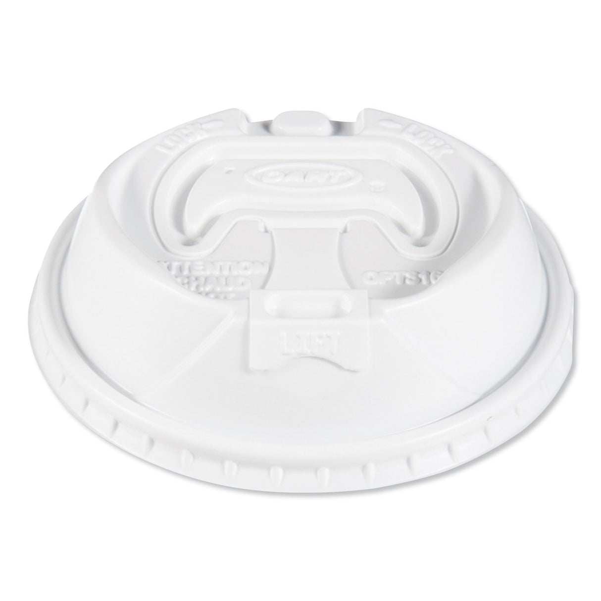 Dart Optima Reclosable Lids for Hot Paper Cups, Fits 10 oz to 24 oz Cups, White, 1,000/Carton (OPT316)