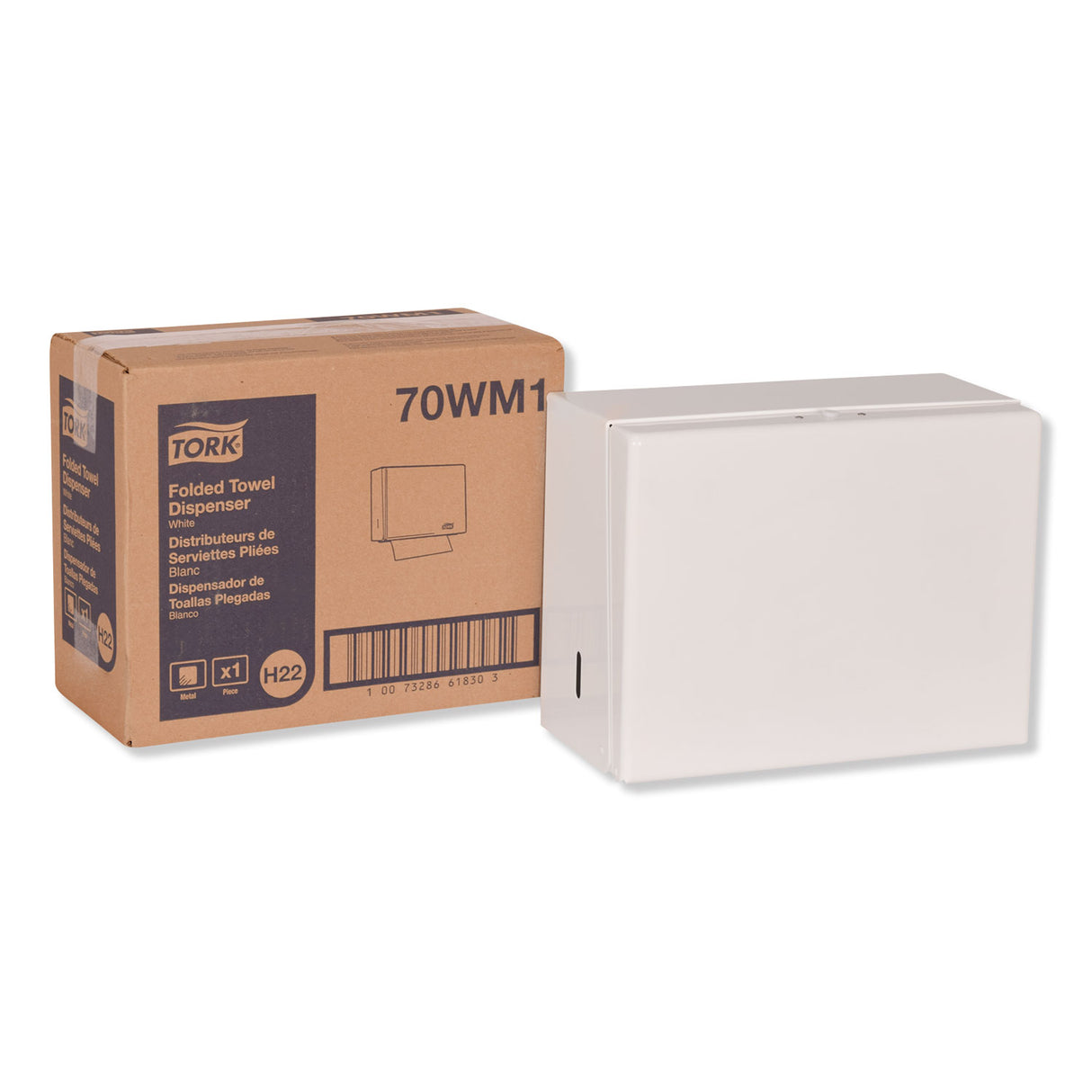 Tork® Singlefold Paper Towel Dispenser, White (70WM1)