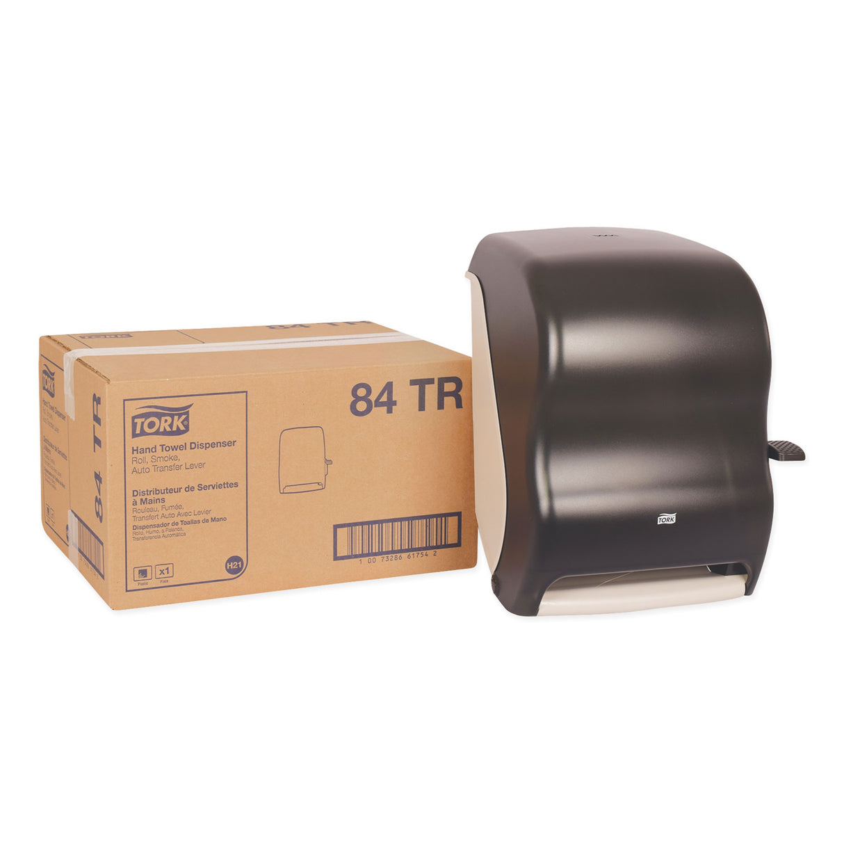 Tork® Mechanical Paper Towel Roll Dispenser, Smoke (84TR)