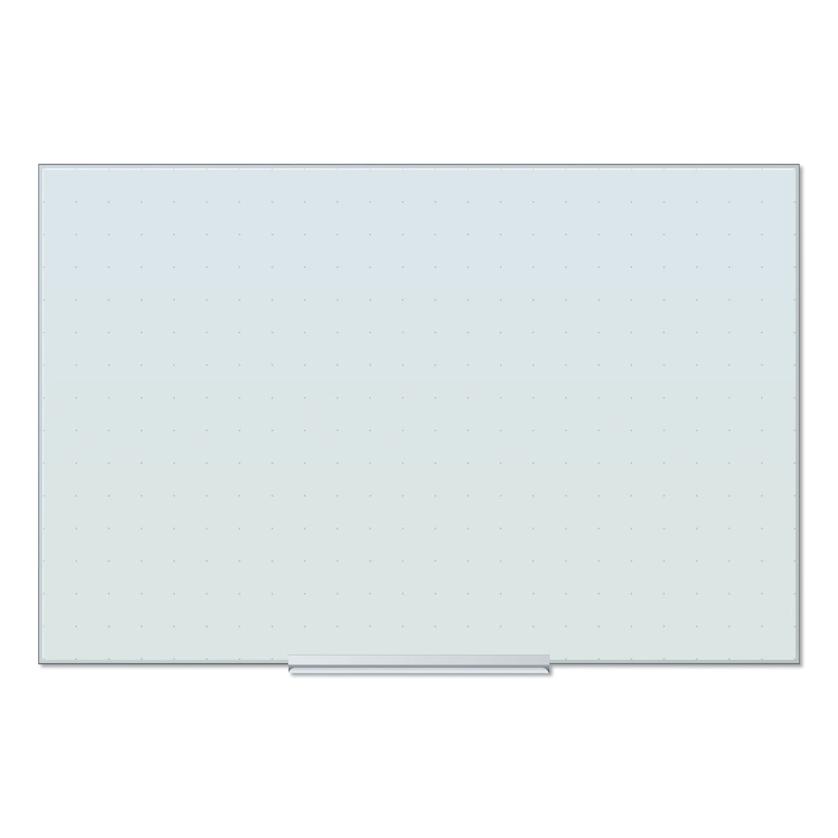 U Brands Floating Glass Ghost Grid Dry Erase Board, 35 x 23, White (2798U0001)