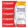 Colgate Baking Soda & Peroxide Toothpaste (5-Pack, 8 oz Each) | Brisk Mint for Whitening & Freshness Colgate