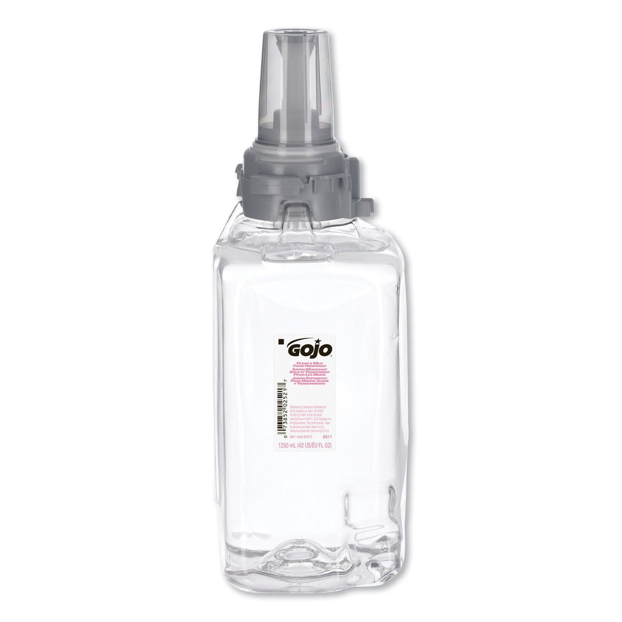 GOJO Clear and Mild Foam Handwash Refill, For ADX-12 Dispenser, Fragrance-Free, 1,250 mL (881103EA)