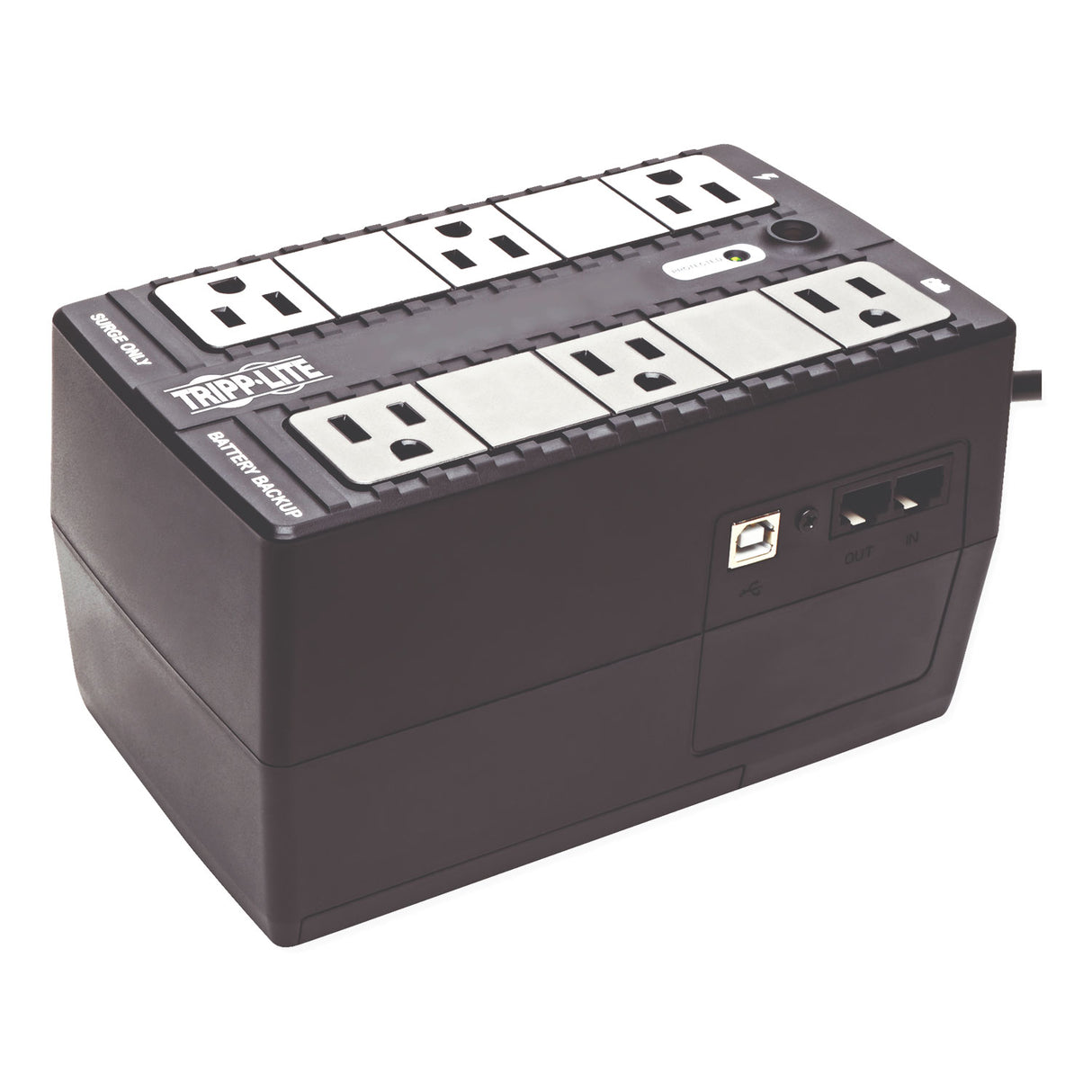 Tripp Lite Internet Office Ultra-Compact Desktop Standby UPS, 6 Outlets, 350 VA, 380 J (INTERNET350U)