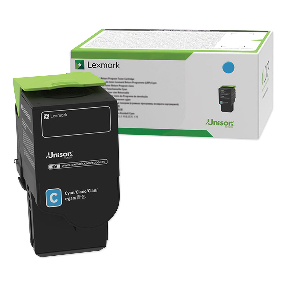 Lexmark 78C1XCE Extra High-Yield Toner, 5,000 Page-Yield, Cyan