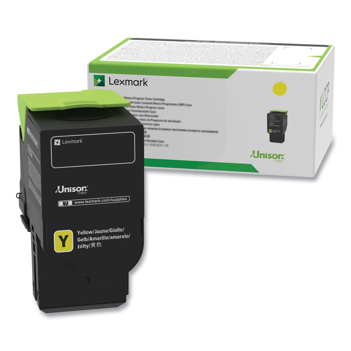 Lexmark 78C1XYE Extra High-Yield Toner, 5,000 Page-Yield, Yellow
