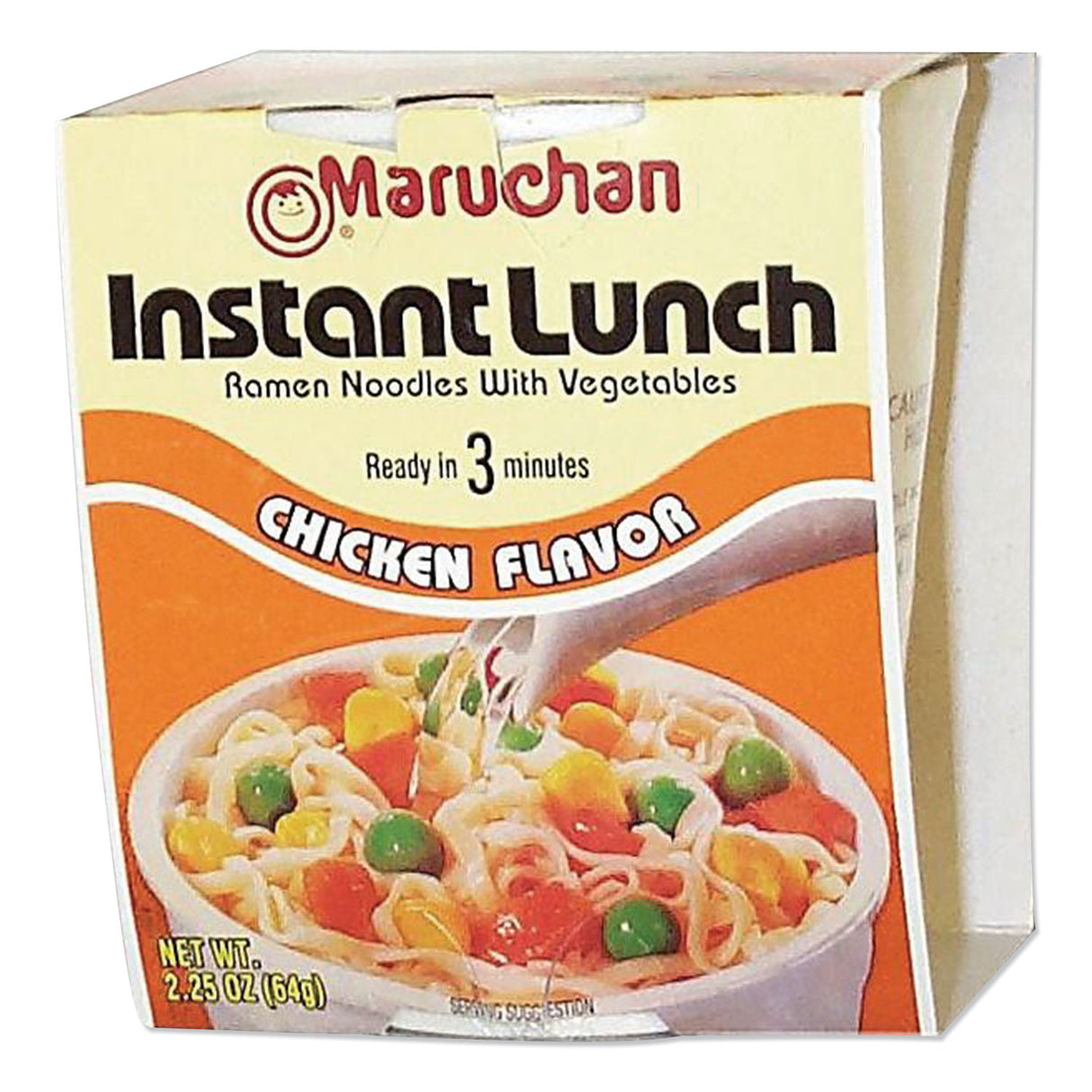 Maruchan Instant Lunch, Chicken, 2.25 oz Cups, 12/Carton (MAR00121)