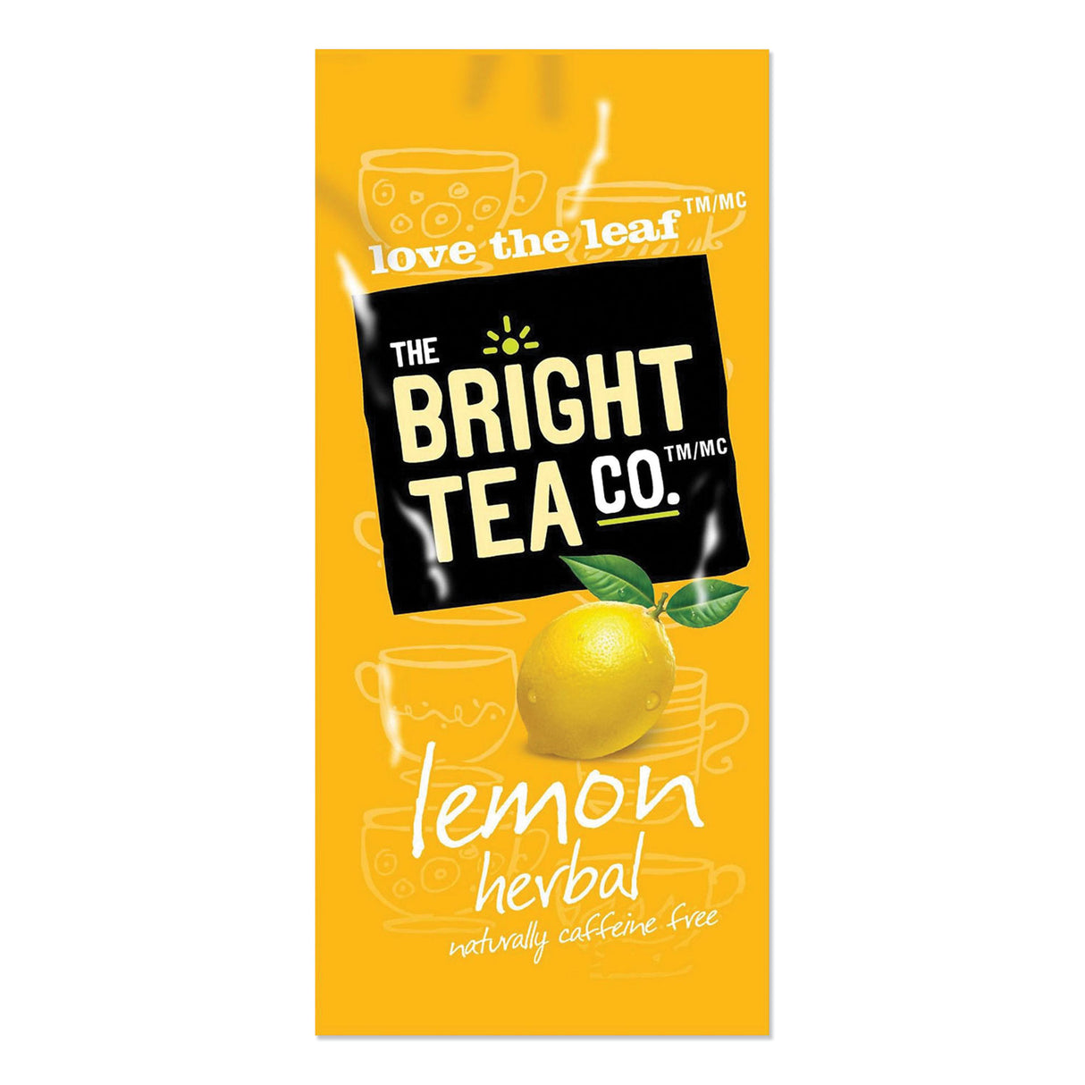 The Bright Tea Co. Tea Freshpack Pods, Lemon Herbal, 0.1 oz, 100/Carton (MDRB502)