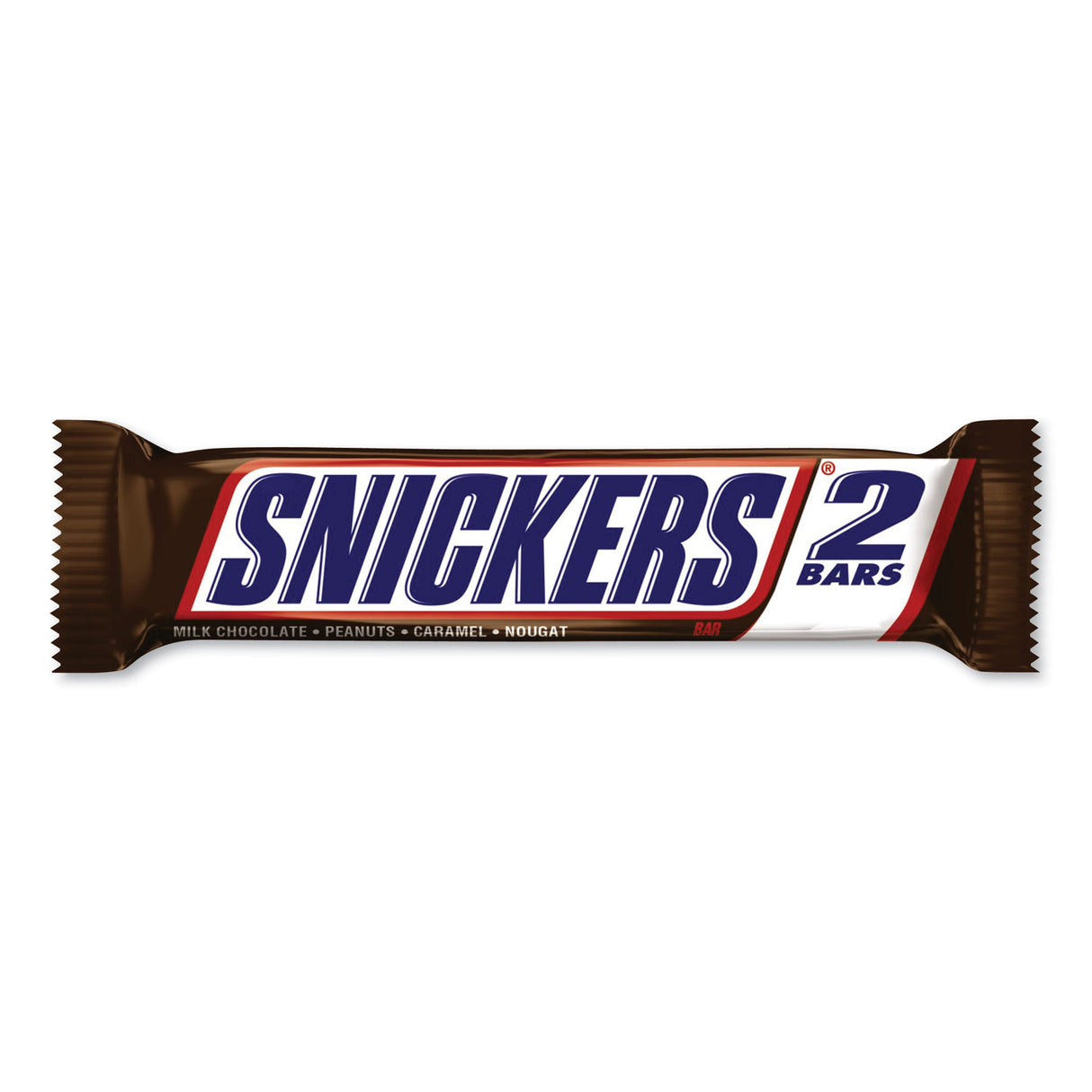 Snickers Sharing Size Chocolate Bars, Milk Chocolate, 3.29 oz, 24/Box (MMM32252)