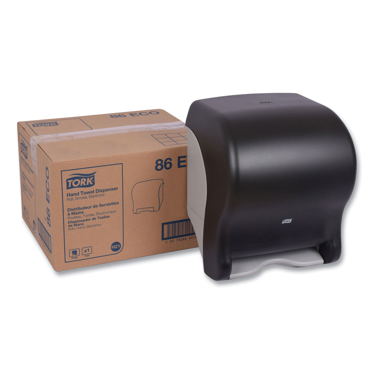 Tork® Electronic Auto Hand Towel Roll Dispenser, Translucent Smoke (86ECO)