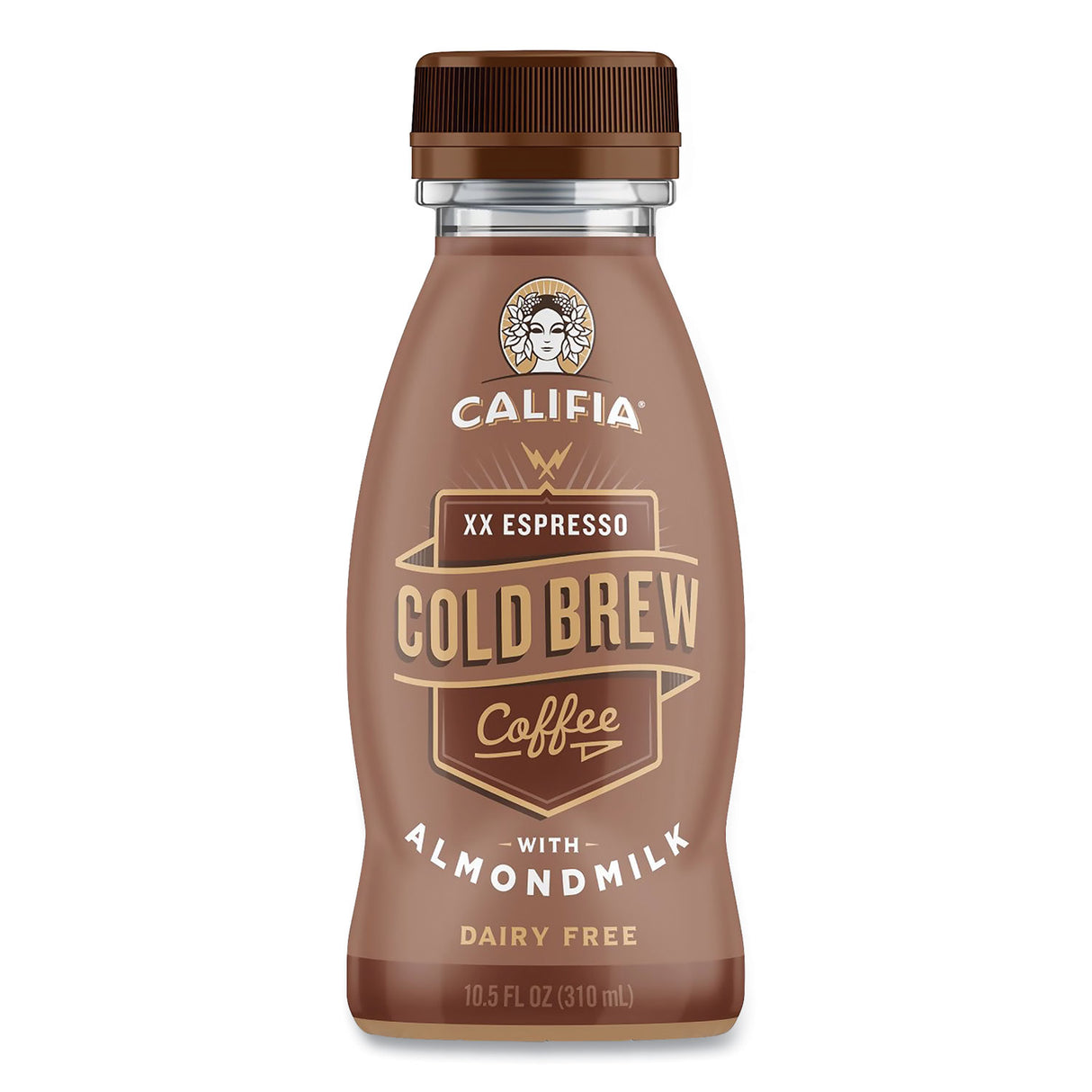 CALIFIA FARMS Cold Brew Coffee with Almond Milk, 10.5 oz Bottle, XX Expresso, 8/Pack (90200447)
