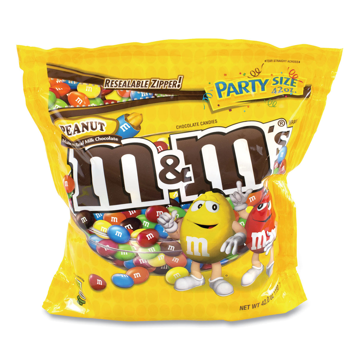 M&M's SUP Party Bag Peanut, 42 oz Bag, 2 Bags/Pack (20901304)