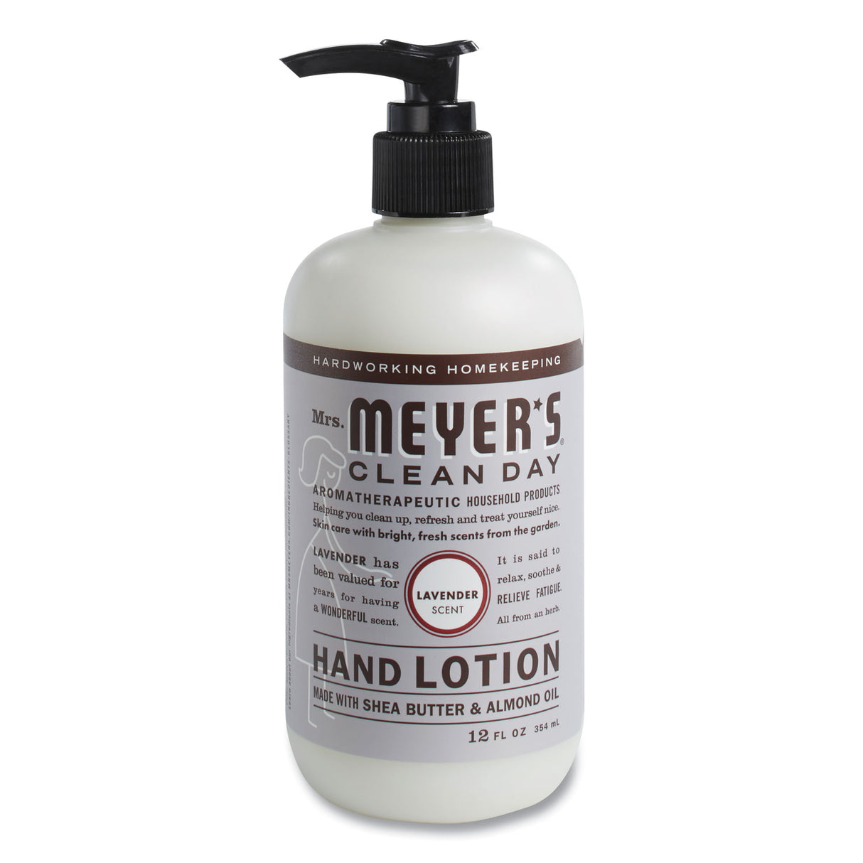 Mrs. Meyer's Clean Day Hand Lotion, 12 oz Pump Bottle, Lavender (686640)