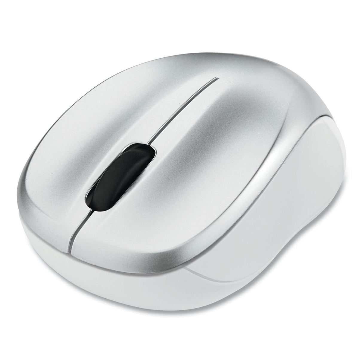 Verbatim Silent Wireless Blue LED Mouse, 2.4 GHz Frequency/32.8 ft Wireless Range, Left/Right Hand Use, Silver (99777)