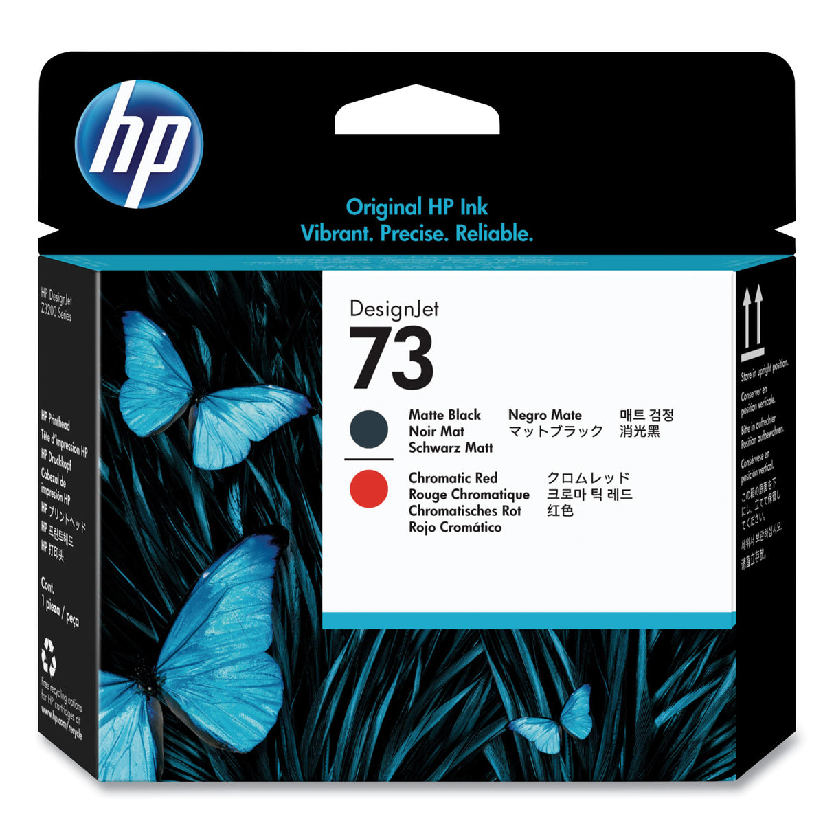 HP 73, (CD949A) Chromatic Red/Matte Black Printhead