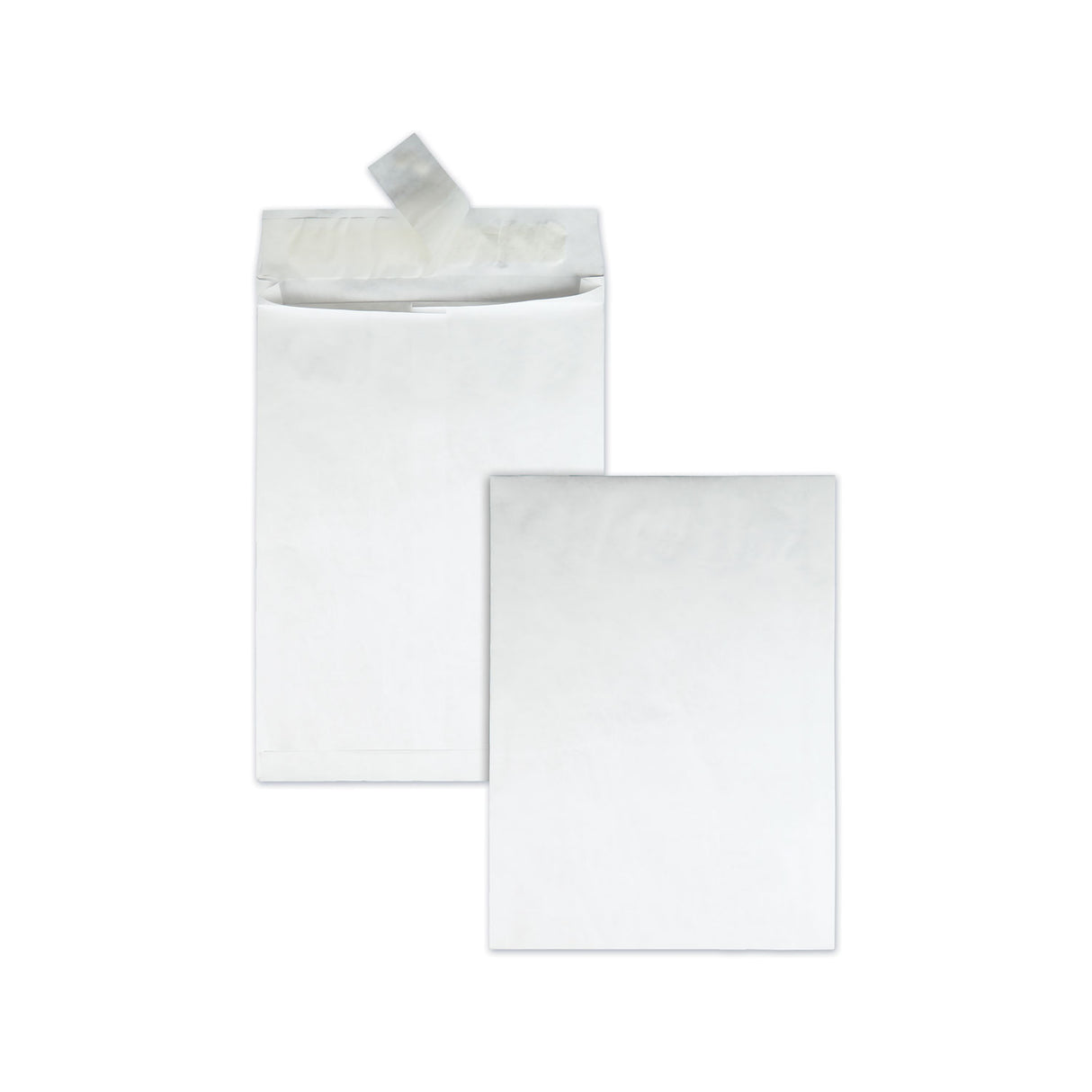 Survivor Lightweight 14 lb Tyvek Open End 1.5" Expansion Mailers, #13 1/2, Square Flap, Redi-Strip Closure, 10 x 13, White, 25/Box (R4202)