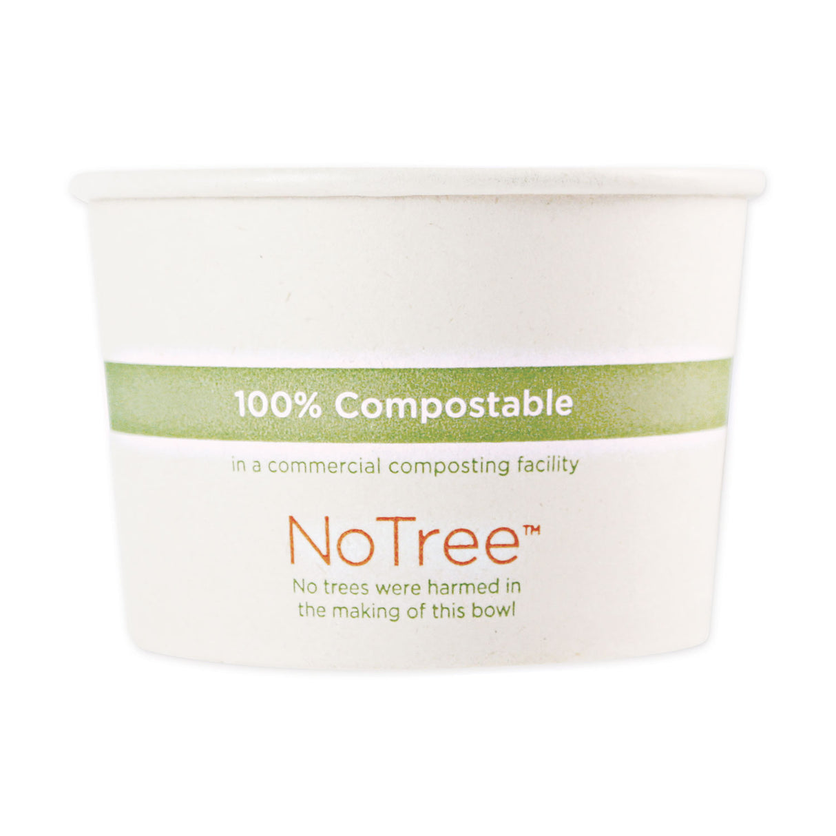 World Centric No Tree Paper Bowls, 16 oz, 4.4" Diameter x 3"h, Natural, Sugarcane, 500/Carton (BOSU16)