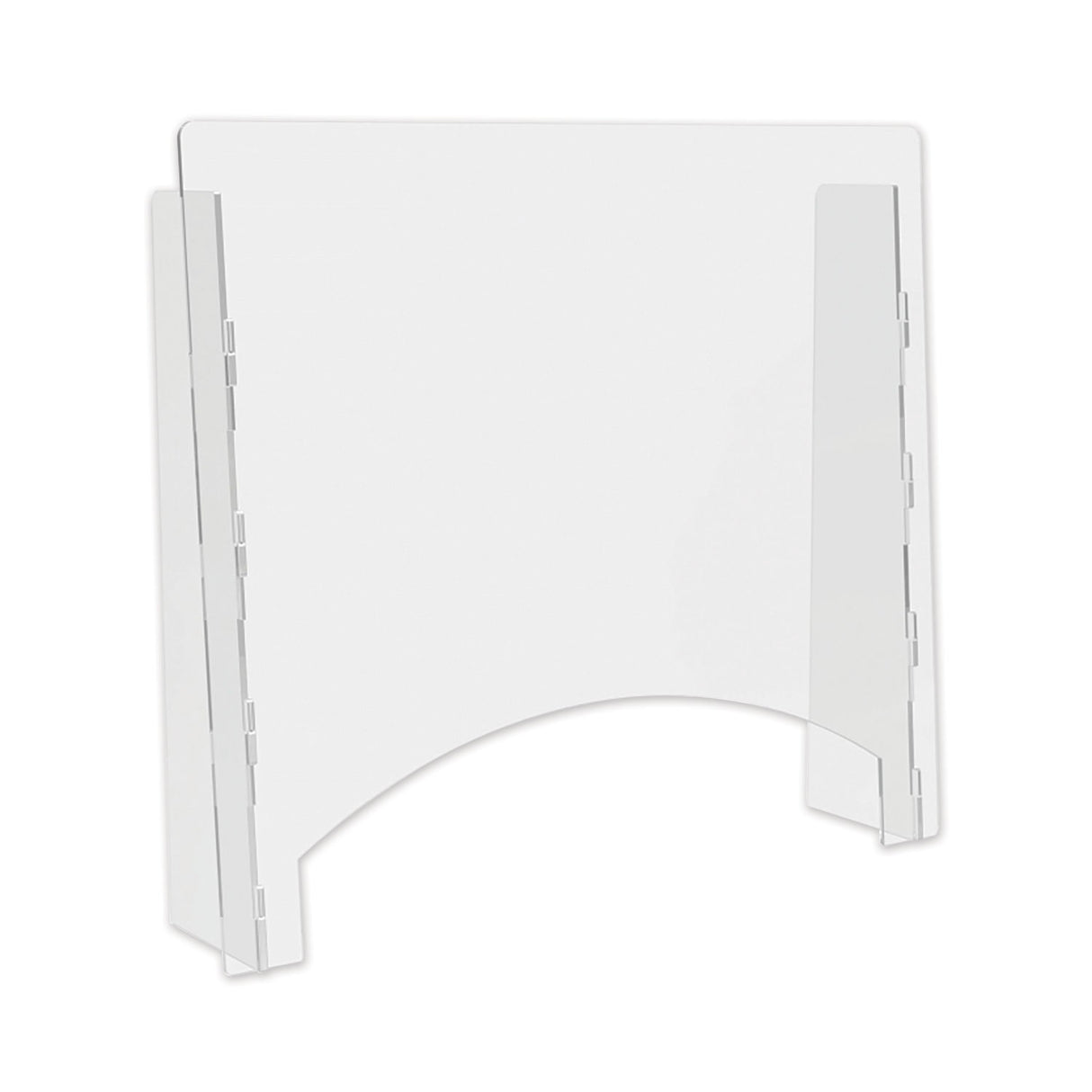 Deflecto Counter Top Barrier with Pass Thru, 27" x 6" x 23.75", Acrylic, Clear, 2/Carton (PBCTA2724P)