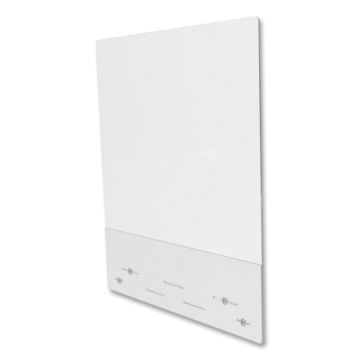 Deflecto Mounting Safety Barrier with Full Shield and Brace, 31.5" x 38", Polycarbonate, Clear, 2/Carton (PBCMPC3138FB)