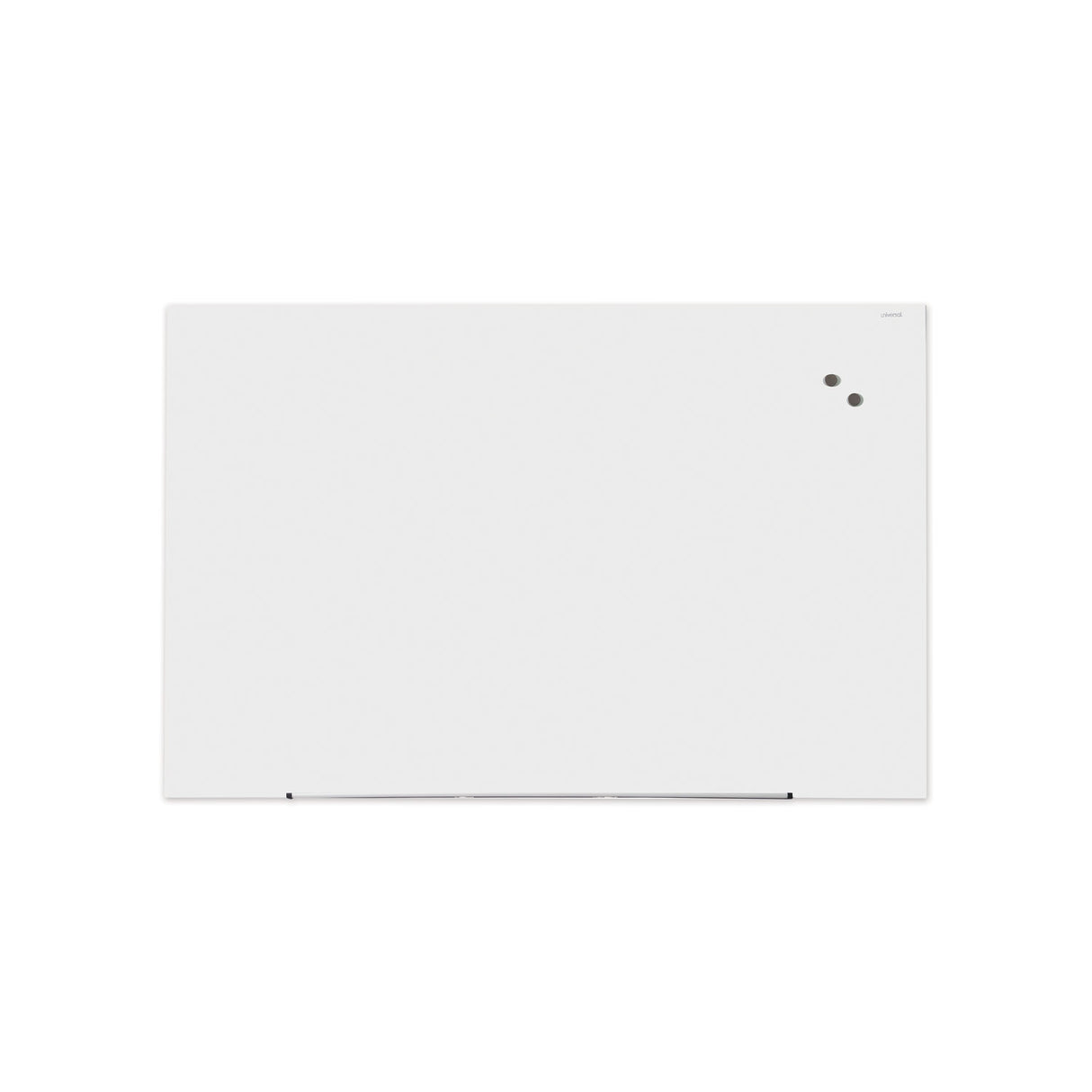 Universal Frameless Magnetic Glass Marker Board, 72 x 48, White Surface (UNV43204)