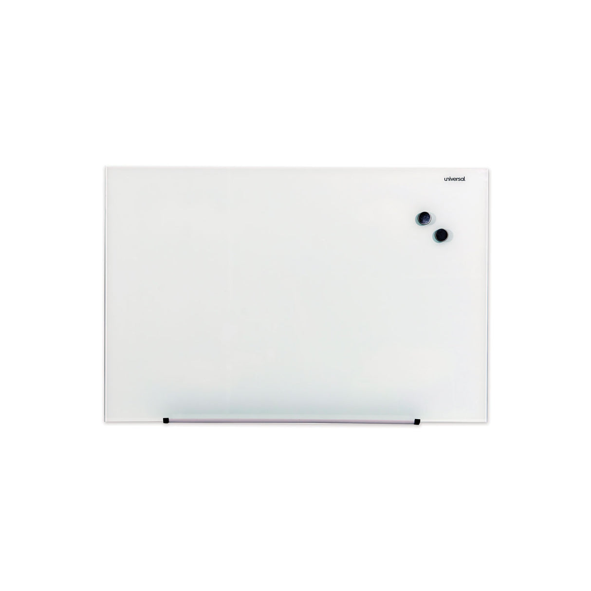 Universal Frameless Magnetic Glass Marker Board, 36 x 24, Translucent Frost Surface (UNV43202)