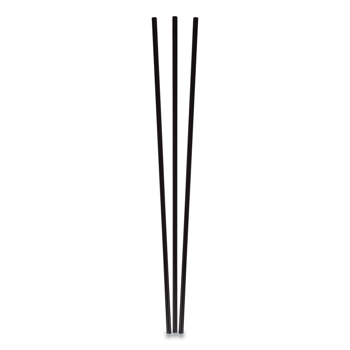 Berkley Square Unwrapped Round Stirrers, 7.75", Polypropylene, Black, 500/Pack (1241207)