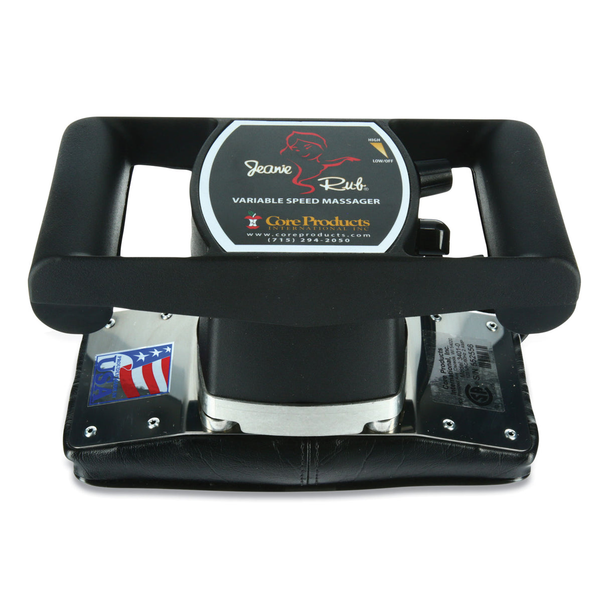 Jeanie Rub Massagers, 3 x 3 x 24, 1400 to 4600 rpm, Red/Black (PRO3401)