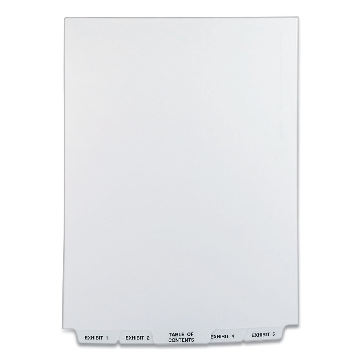 Preprinted Legal Exhibit Bottom Tab Index Dividers, Avery Style, 26-Tab, Exhibit 1 to Exhibit 25, 11 x 8.5, White, 1 Set (11378)