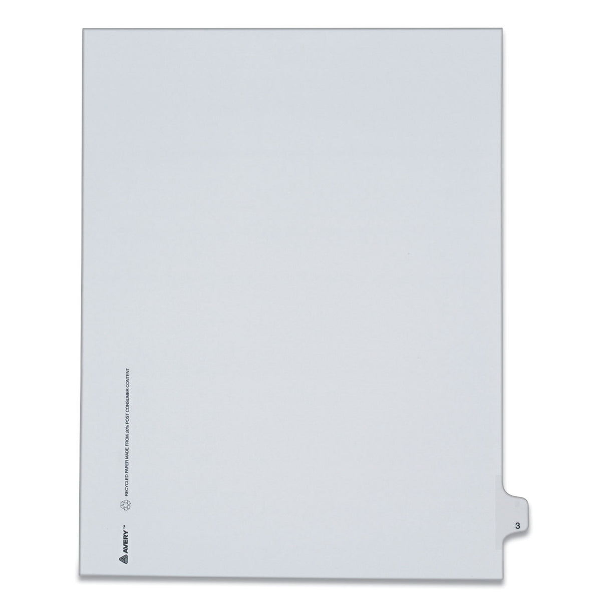 Avery Preprinted Legal Exhibit Side Tab Index Dividers, Allstate Style, 10-Tab, 3, 11 x 8.5, White, 25/Pack (82201)