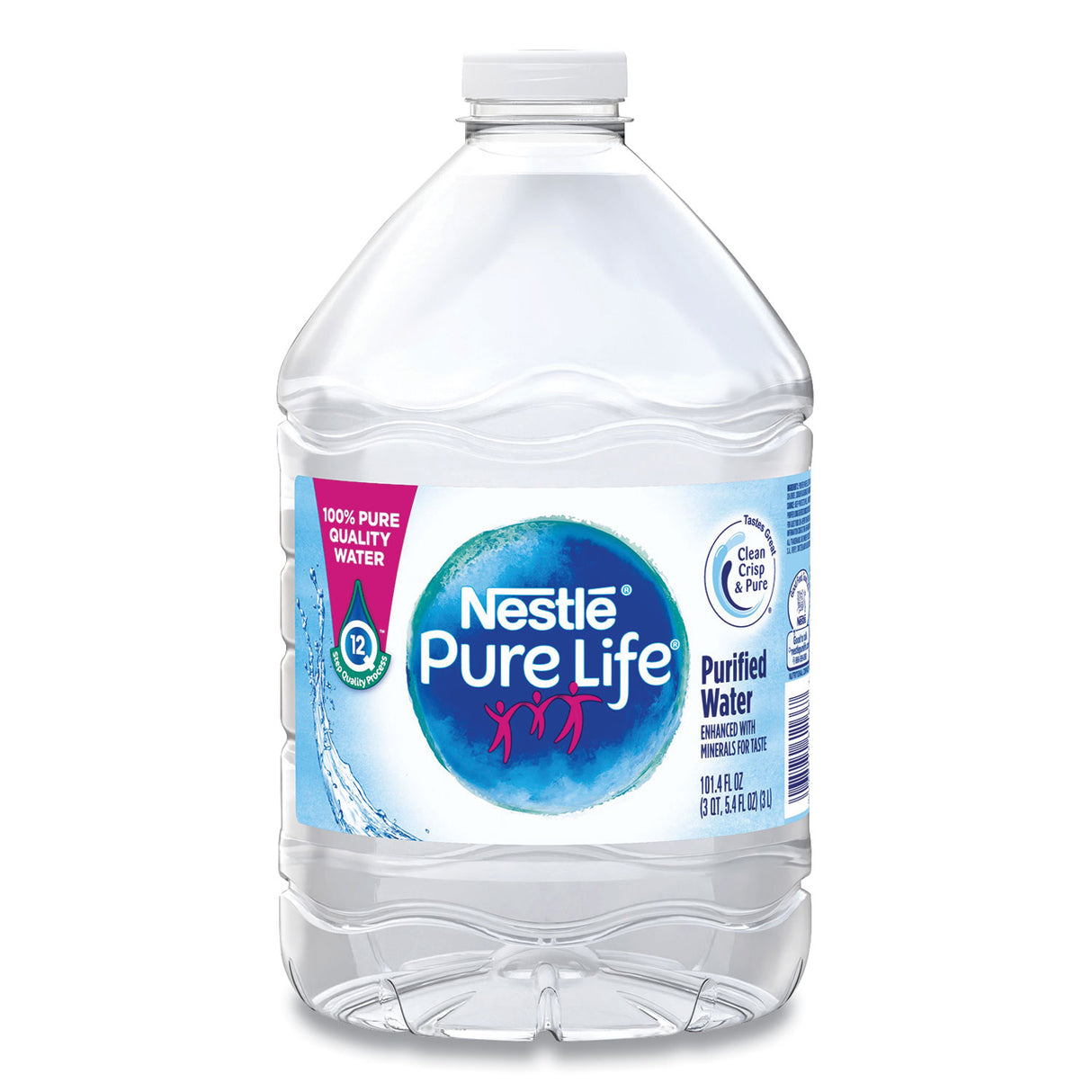 Nestle Waters Pure Life Purified Water, 101.4 oz Bottle, 6/Pack (12386172)