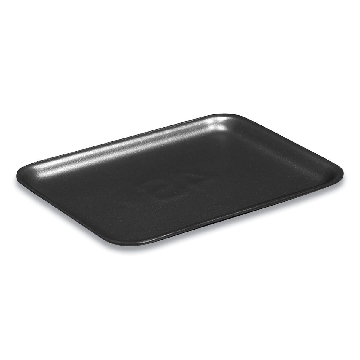 Pactiv Supermarket Tray, #4S, 9.25 x 7.25 x 0.69, Black, Foam, 500/Carton (51P904S)