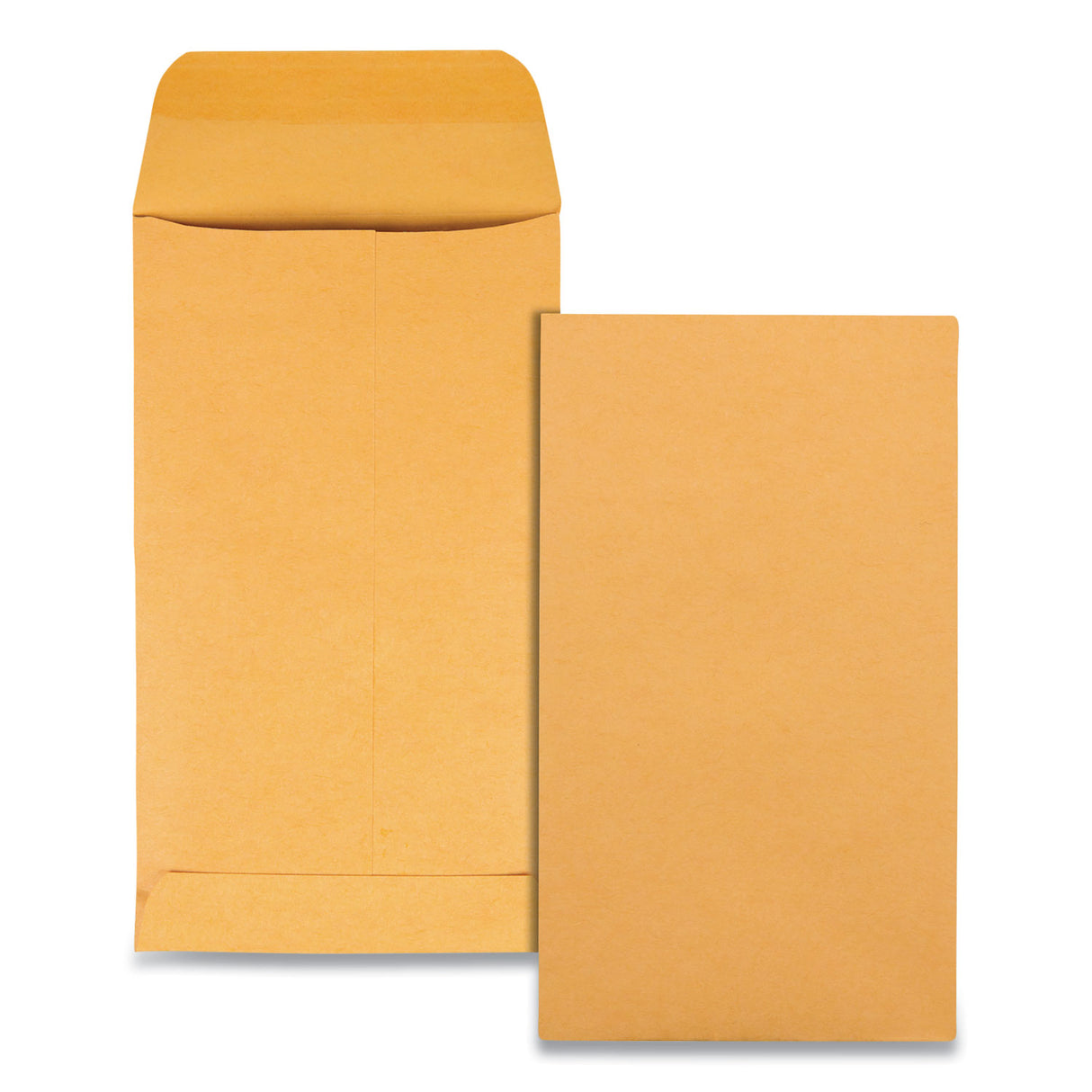 Quality Park Kraft Coin and Small Parts Envelope, 28 lb Bond Weight Kraft, #5 1/2, Square Flap, Gummed Closure, 3.13 x 5.5, Brown, 500/Box (50562)