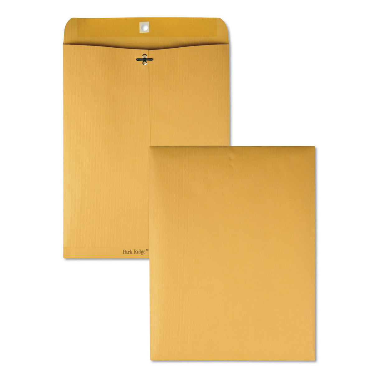 Quality Park Park Ridge Kraft Clasp Envelope, #97, Square Flap, Clasp/Gummed Closure, 10 x 13, Brown Kraft, 100/Box (43097)