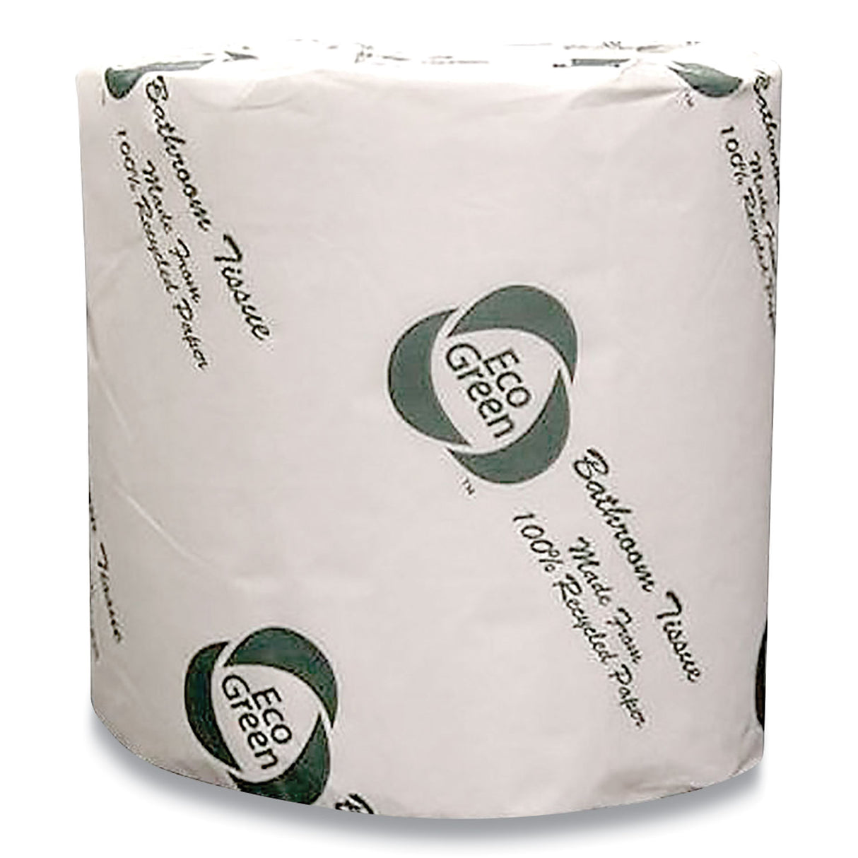 Eco Green Recycled 2-Ply Standard Toilet Paper, Septic Safe, White, 600 Sheets/Roll, 48 Rolls/Carton (EBW680)