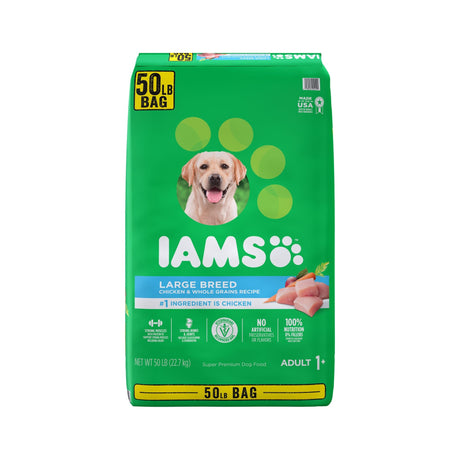 IAMS Large Breed Dog Food (50 lbs) | Tailored Nutrition for Adult Dogs' Muscle & Joint Support IAMS