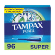 Tampax Pearl Tampons (96-Pack) | Super Absorbency & LeakGuard Braid Tampax