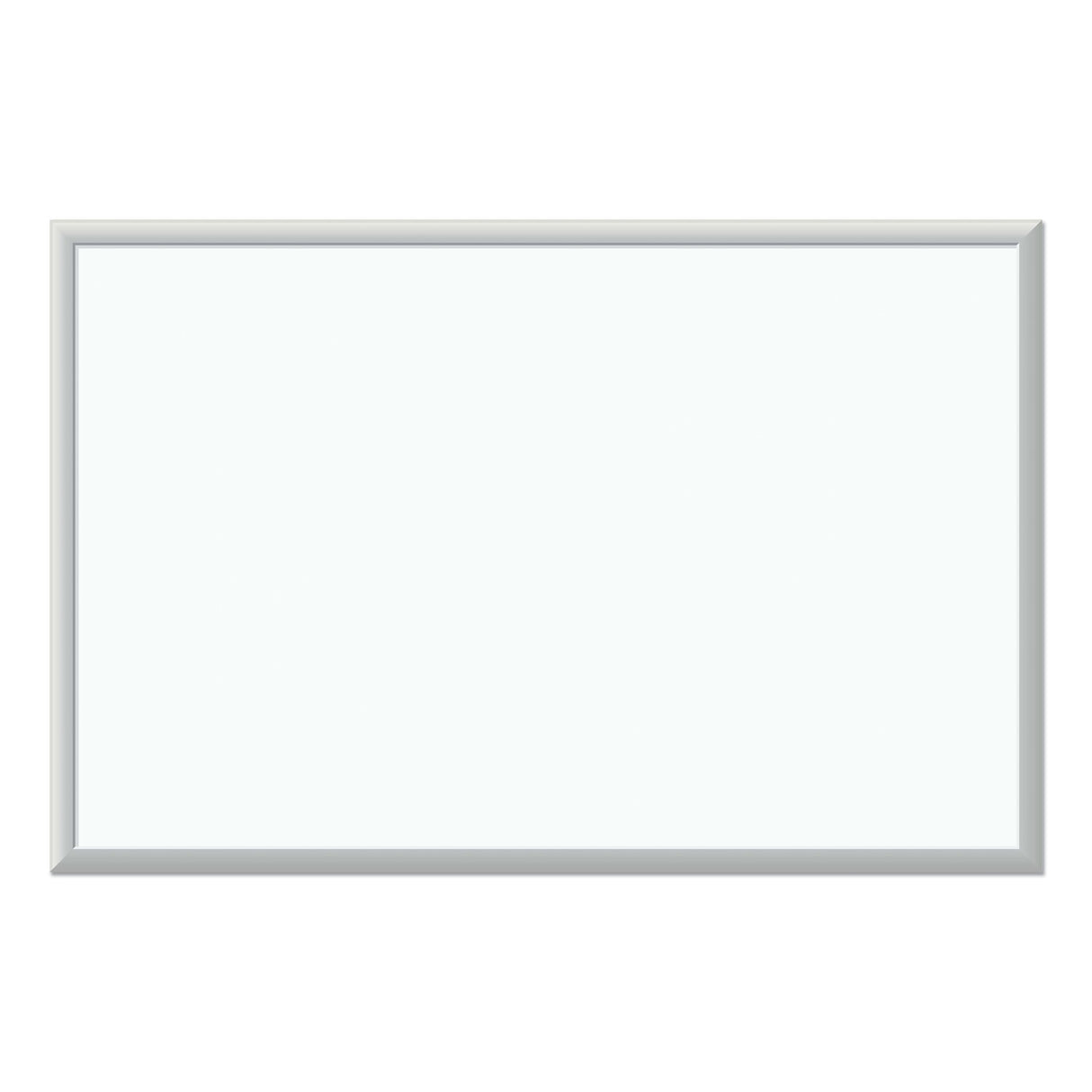 U Brands Melamine Dry Erase Board, 35 x 23, White Surface, Silver Frame (031U0001)