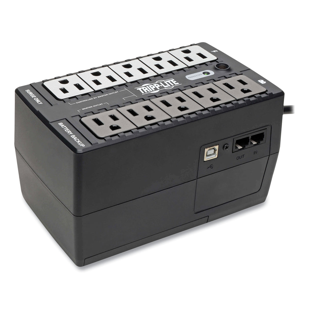 Tripp Lite ECO Series Energy-Saving Standby UPS, 10 Outlets, 550 VA, 316 J (ECO550UPS)