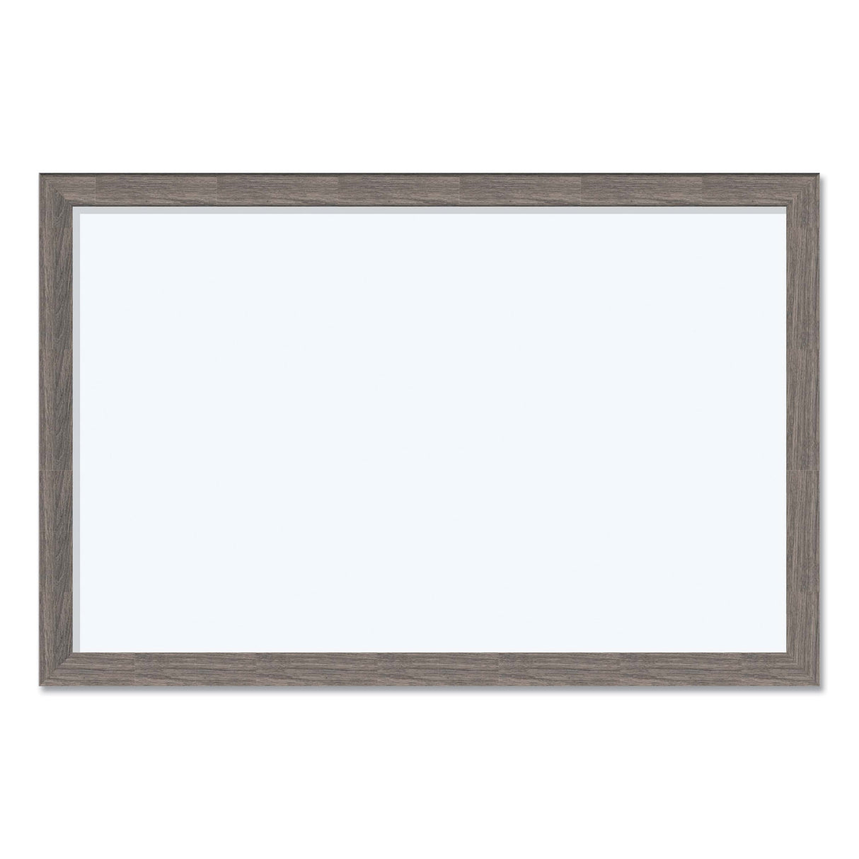 U Brands Magnetic Dry Erase Board with Rustic Frame, 35 x 23, White Surface, Brown Frame (4890U0001)