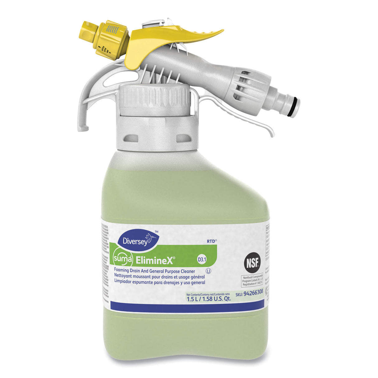Diversey Suma ElimineX D3.1, Liquid, 50.7 oz Spray, 2/Carton (94266308)