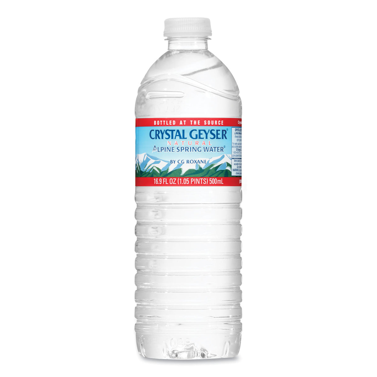 Crystal Geyser Alpine Spring Water, 16.9 oz Bottle, 24/Carton (24514CT)