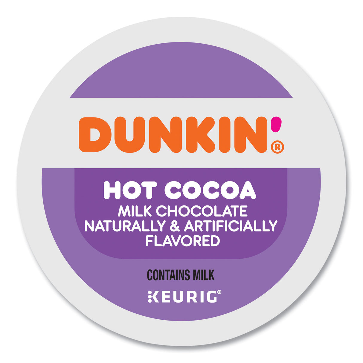 Dunkin Donuts Milk Chocolate Hot Cocoa K-Cup Pods, 22/Box (1261)