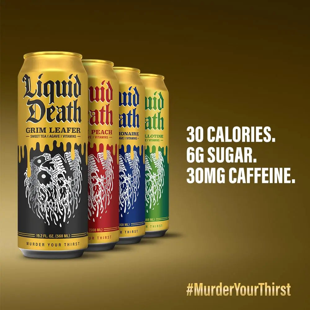Iced Tea Variety 12-Pack (19.2 Oz Cans) (Grim Leafer, Rest in Peach, Dead Billionaire, Green Guillotine)