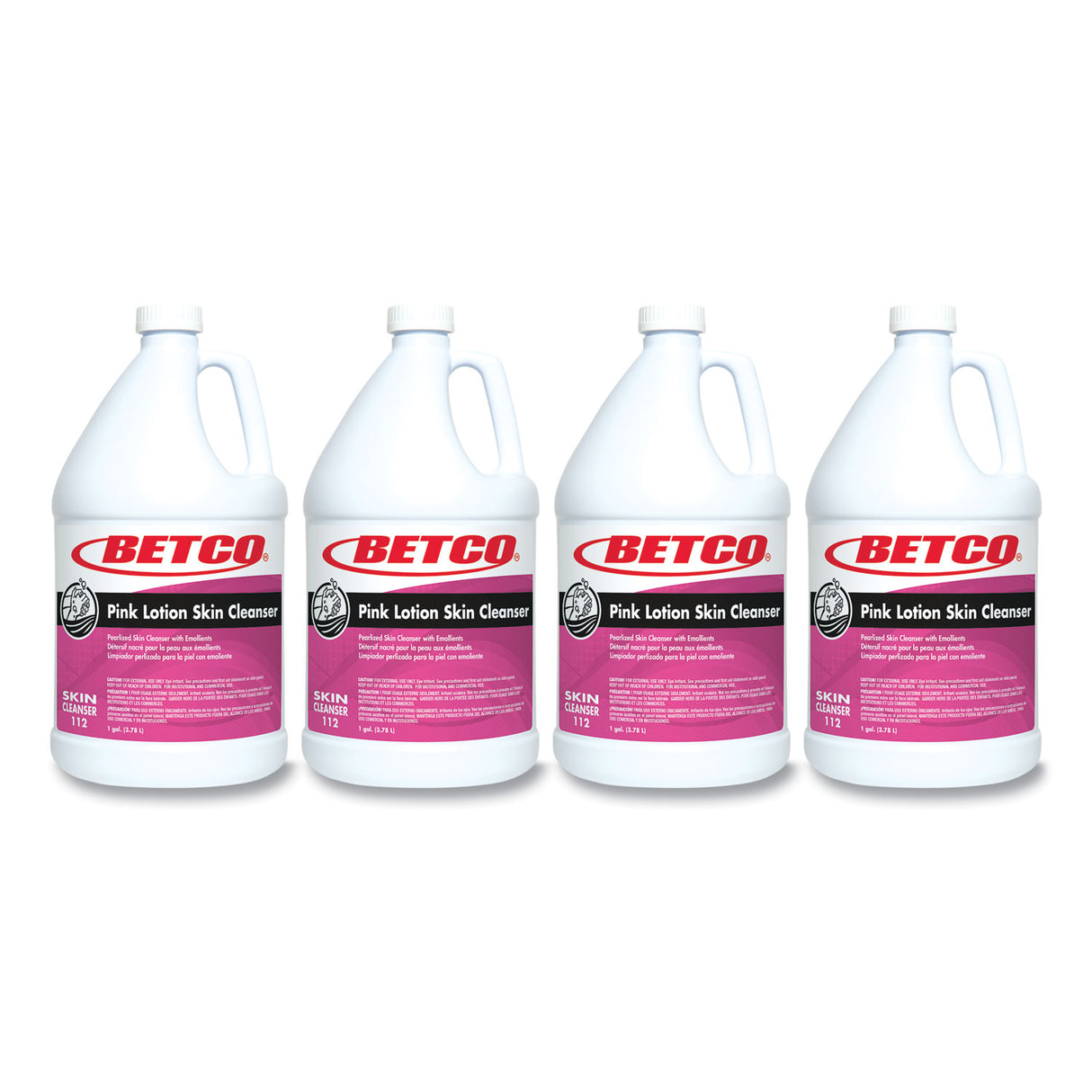 Betco Pink Lotion Skin Cleanser Refill, Clean Bouquet Scent, 1 gal, 4/Carton (1120400)
