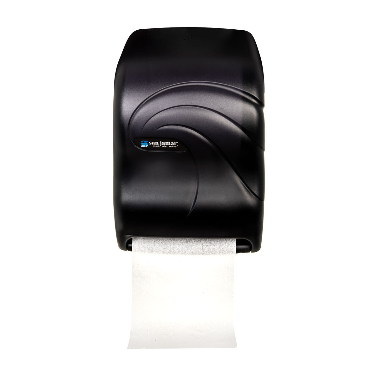 San Jamar Electronic Touchless Roll Towel Dispenser, 11.75 x 9 x 15.5, Black Pearl (T1390TBK)