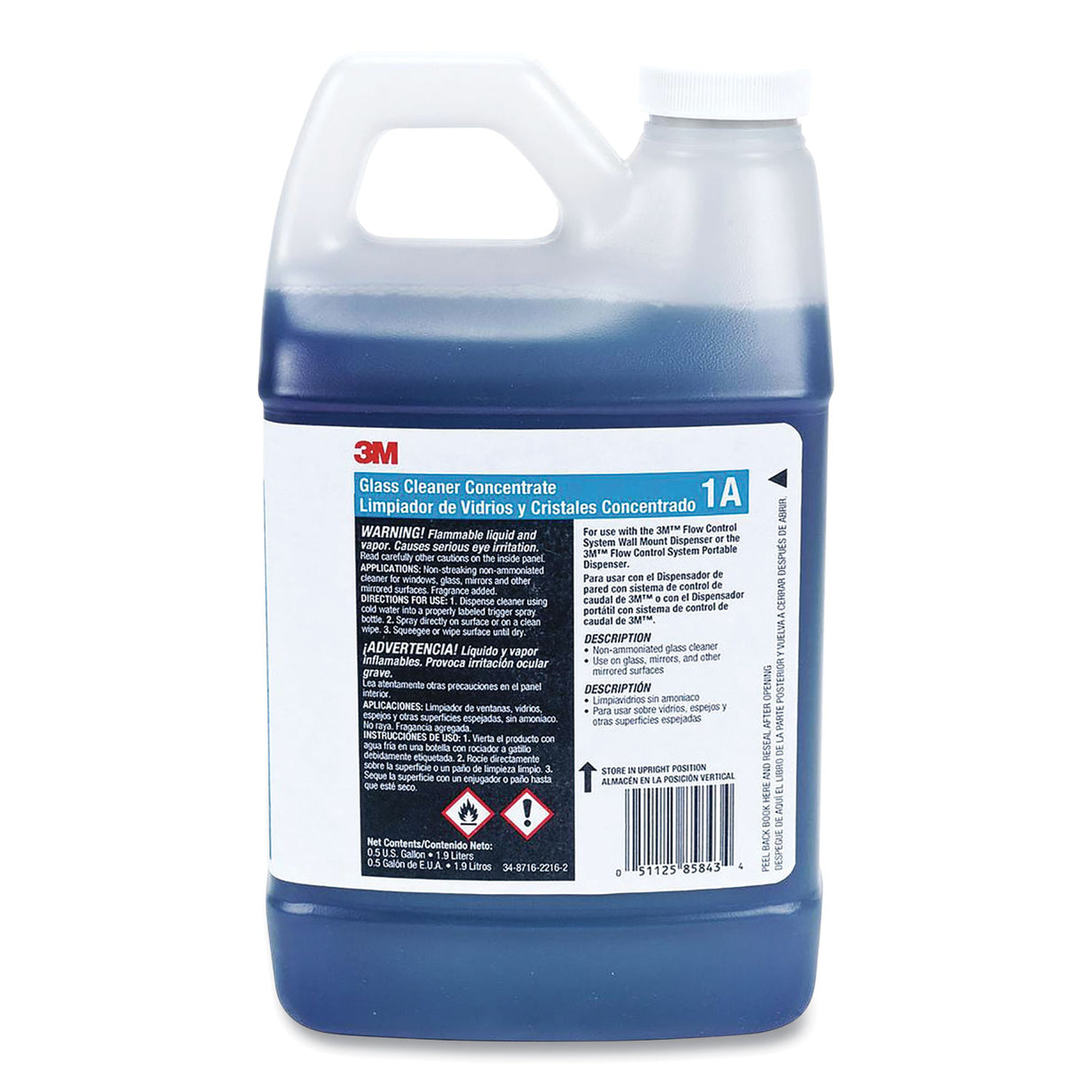 Glass Cleaner Concentrate, 2 L Bottle, 4/carton