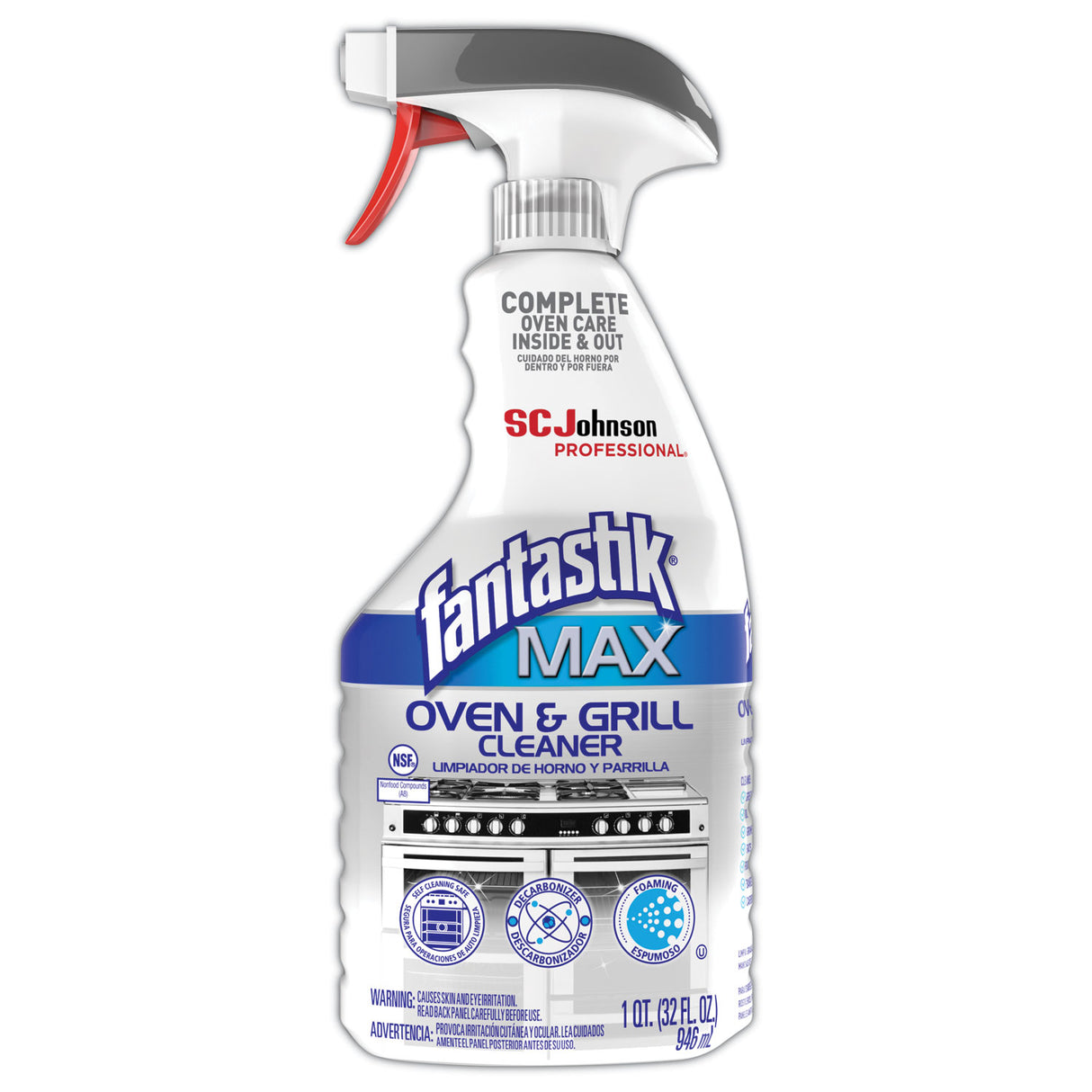 Fantastik MAX Oven and Grill Cleaner, 32 oz Bottle, 8/Carton (323562CT)