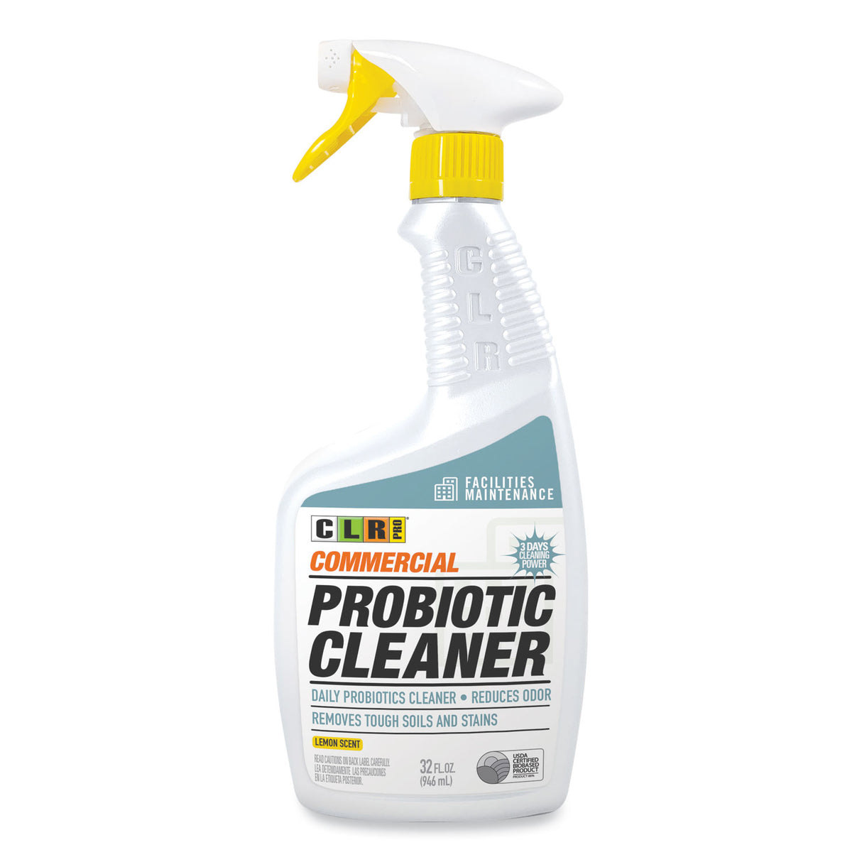 CLR PRO Commercial Probiotic Cleaner, Lemon Scent, 32 oz Spray Bottle, 6/Carton (FMCPC326PRO)