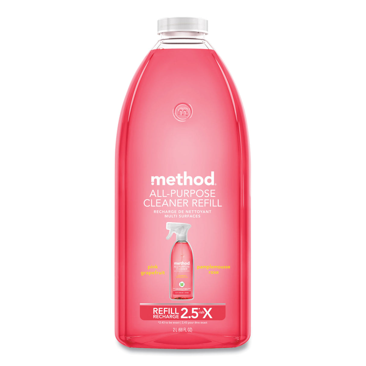 Method All Surface Cleaner, Grapefruit Scent, 68 oz Plastic Bottle (01468EA)
