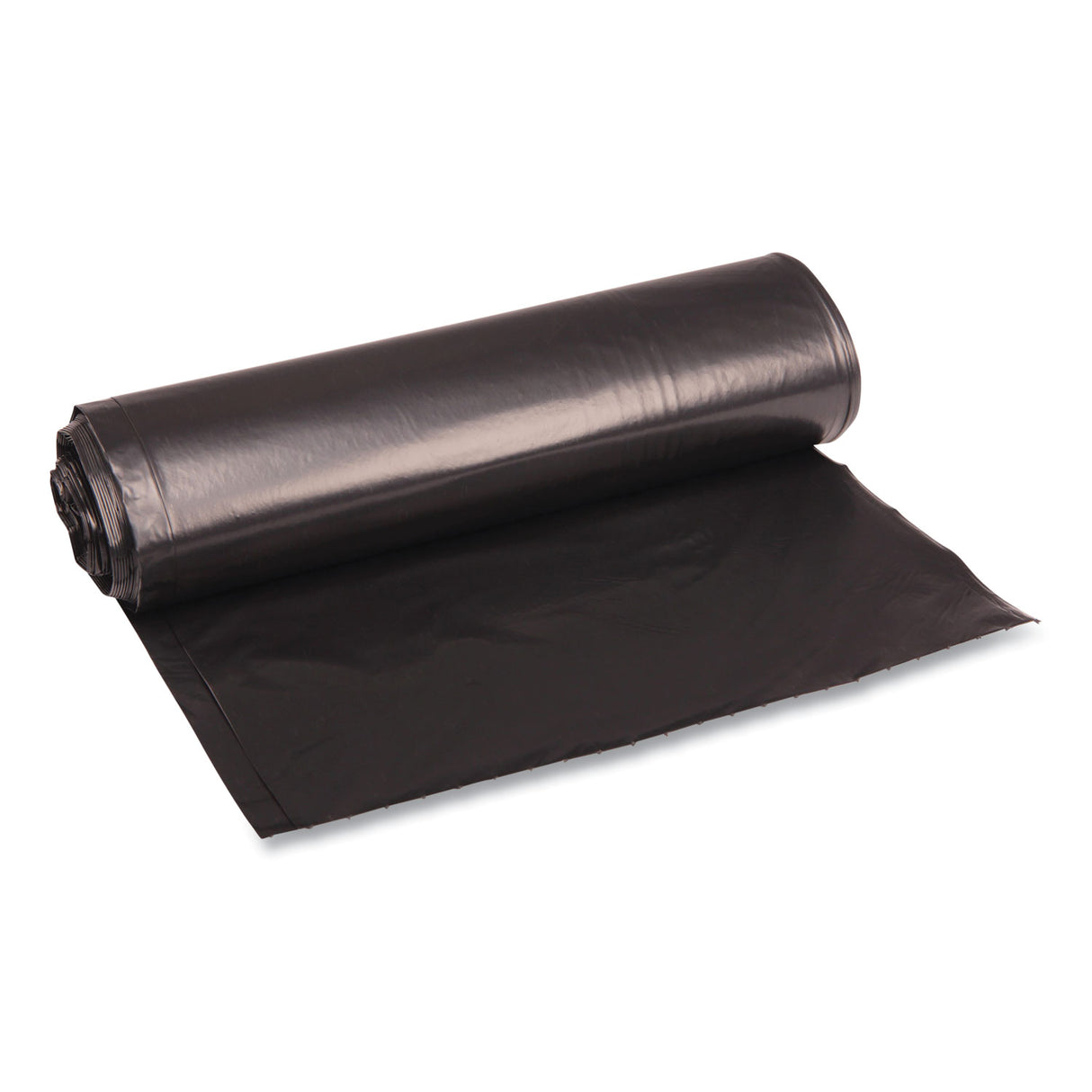 Boardwalk® 33 Gallon Black Garbage Bags, 33x39, 1.2mil, 100 Bags, BWK516